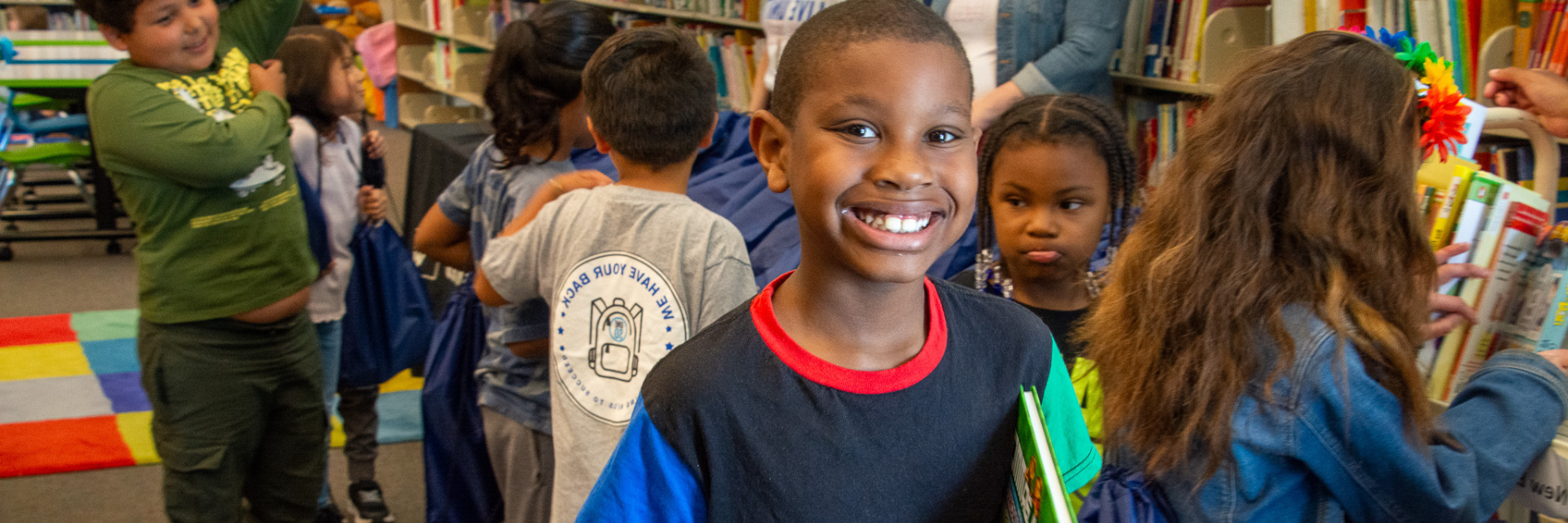 Smiling Kid with Book